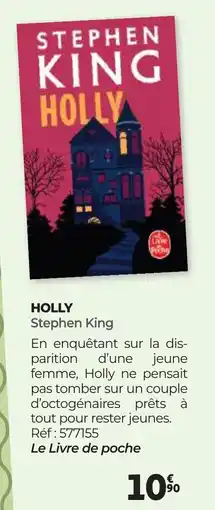 Auchan HOLLY Stephen King offre
