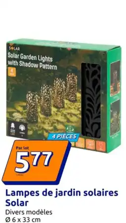 Action Lampes de jardin solaires Solar offre