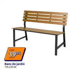 Action Banc de jardin offre