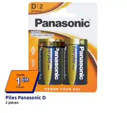 Action PANASONIC Piles D offre