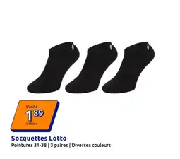Action LOTTO Socquettes offre