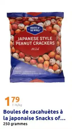 Action SNACKS OF THE WORLD Boules de cacahuètes à la japonaise offre