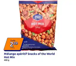 Action SNACKS OF THE WORLD Mélange apéritif Hot Mix offre