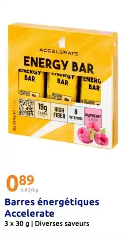 Action Barres énergétiques Accelerate offre
