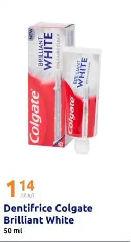 Action COLGATE Dentifrice Brilliant White offre