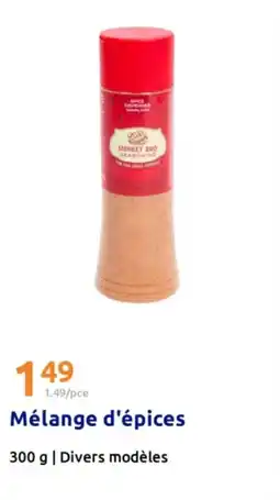 Action Mélange d'épices offre