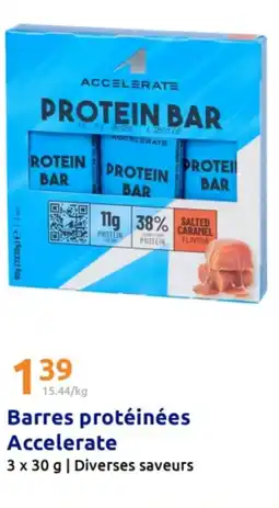 Action ACCELERATE Barres protéinées offre