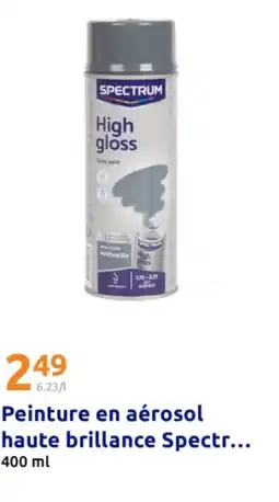 Action SPECTRUM Peinture en aérosol haute brillance offre