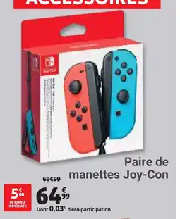 Auchan Paire de manettes joy con offre