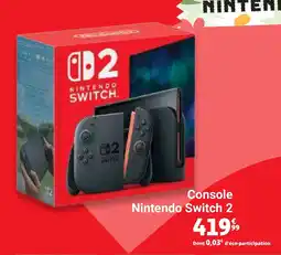 Auchan Console nintendo switch 2 offre