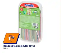 Action DAMLA Bonbons tapis acidulés Tayas offre