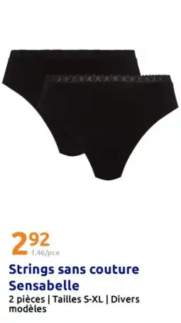 Action Strings sans couture Sensabelle offre