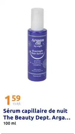 Action Sérum capillaire de nuit The Beauty Dept. Arga... offre