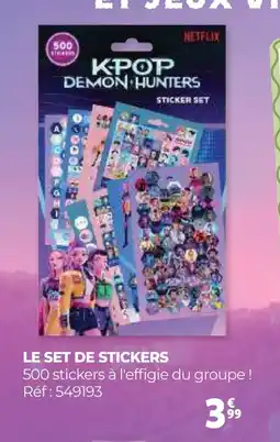 Auchan LE SET DE STICKERS offre
