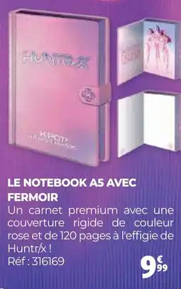 Auchan LE NOTEBOOK A5 AVEC FERMOIR offre