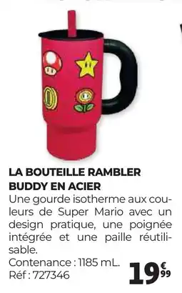 Auchan LA BOUTEILLE RAMBLER BUDDY EN ACIER offre