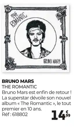 Auchan BRUNO MARS THE ROMANTIC offre
