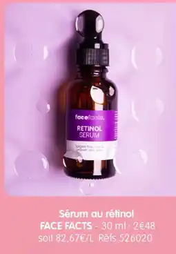 b&m FACE FACTS Sérum au rétinol offre