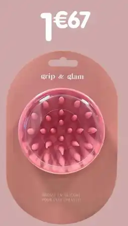 b&m GRIP&GLAM Brosse de massage tête offre