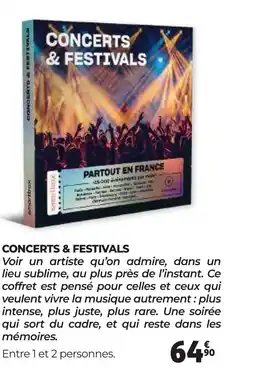 Auchan CONCERTS & FESTIVALS offre