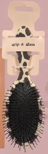 b&m GRIP&GLAM Brosse à cheveux léopard offre