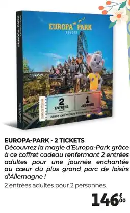 Auchan EUROPA PARK 2 TICKETS offre