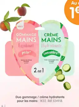 b&m Duo gommage / crème hydratante pour les mains offre