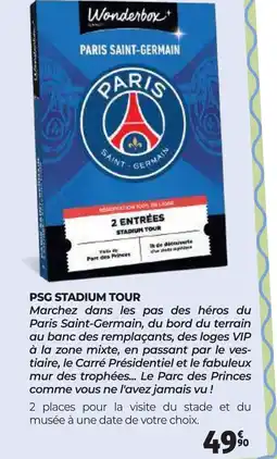 Auchan PSG STADIUM TOUR offre