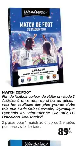 Auchan MATCH DE FOOT offre