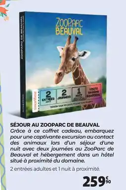 Auchan SÉJOUR AU ZOOPARC DE BEAUVAL offre