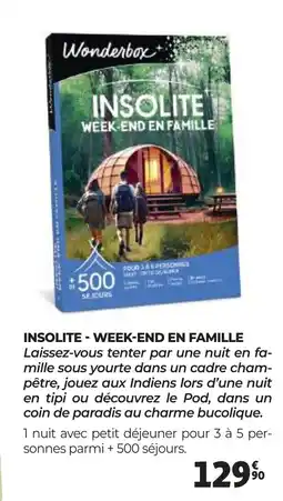 Auchan INSOLITE WEEK END EN FAMILLE offre