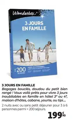 Auchan 3 JOURS EN FAMILLE offre