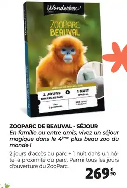 Auchan ZOOPARC DE BEAUVAL SÉJOUR offre