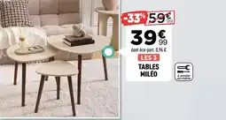 Centrakor Tables milleo offre