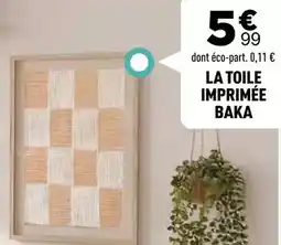 Centrakor La toile imprimée offre