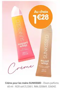 b&m SUNKISSED Crème pour les mains offre
