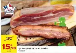 Intermarché Vasseur - 1/2 poitrine de lard fume offre