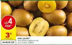 Intermarché Kiwi jaune offre