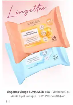 b&m SUNKISSED Lingettes visage x25 offre