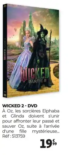 Auchan WICKED 2 DVD offre