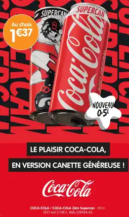 b&m COCA-COLA / COCA-COLA Zéro Supercan offre