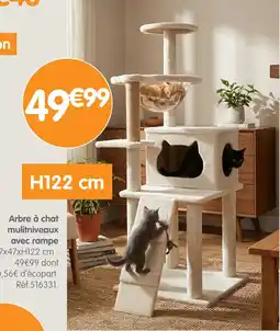 b&m Arbre à chat mulitniveaux avec rampe offre