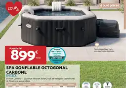 Bricomarché SPA GONFLABLE OCTOGONAL CARBONE INTEX offre
