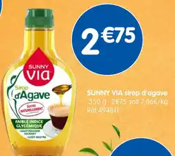 b&m SUNNY VIA sirop d'agave offre