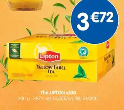 b&m LIPTON Thé x100 offre