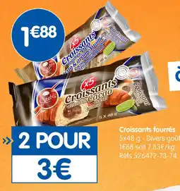 b&m Croissants fourrés offre