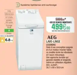 Extra AEG Lave-linge l53260ag offre