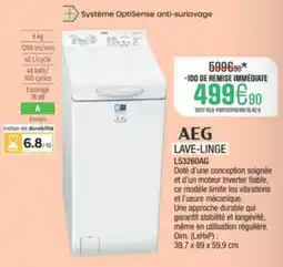 Extra AEG Lave-linge l53260ag offre
