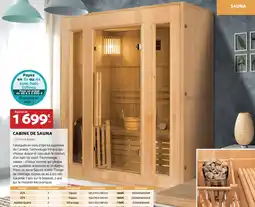 Bricomarché CABINE DE SAUNA offre