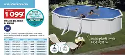Bricomarché PISCINE EN ACIER BLANCHE offre